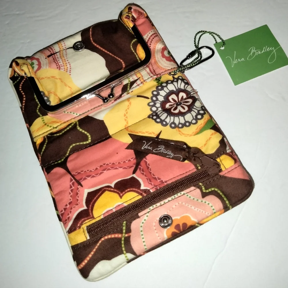 Vera Bradley (Multicolored) Floral One for the Money Buttercup Wallet (NEW-NWT)